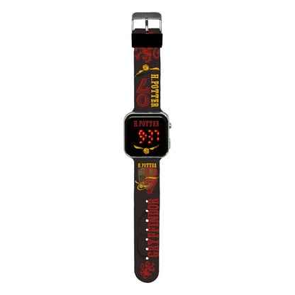Reloj LED Harry Potter con pantalla roja y correa estampada - 2