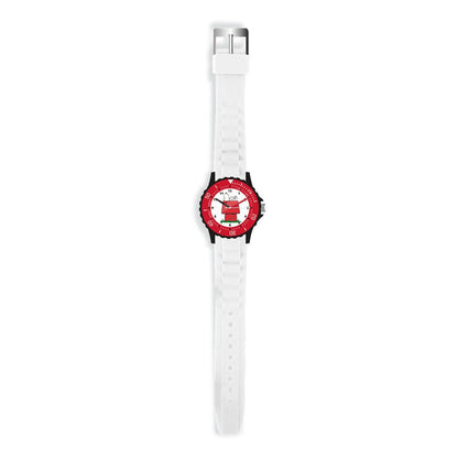 Reloj analógico Snoopy Peanuts con esfera roja y correa de silicona - 2