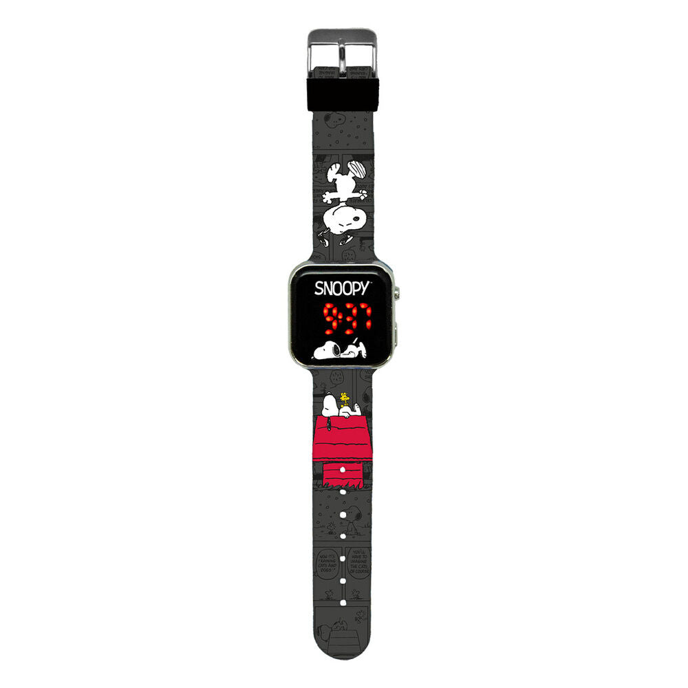 Reloj LED Snoopy Peanuts con correa estampada - 2