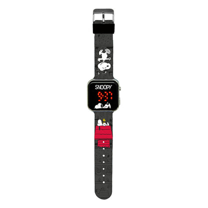 Reloj LED Snoopy Peanuts con correa estampada - 2