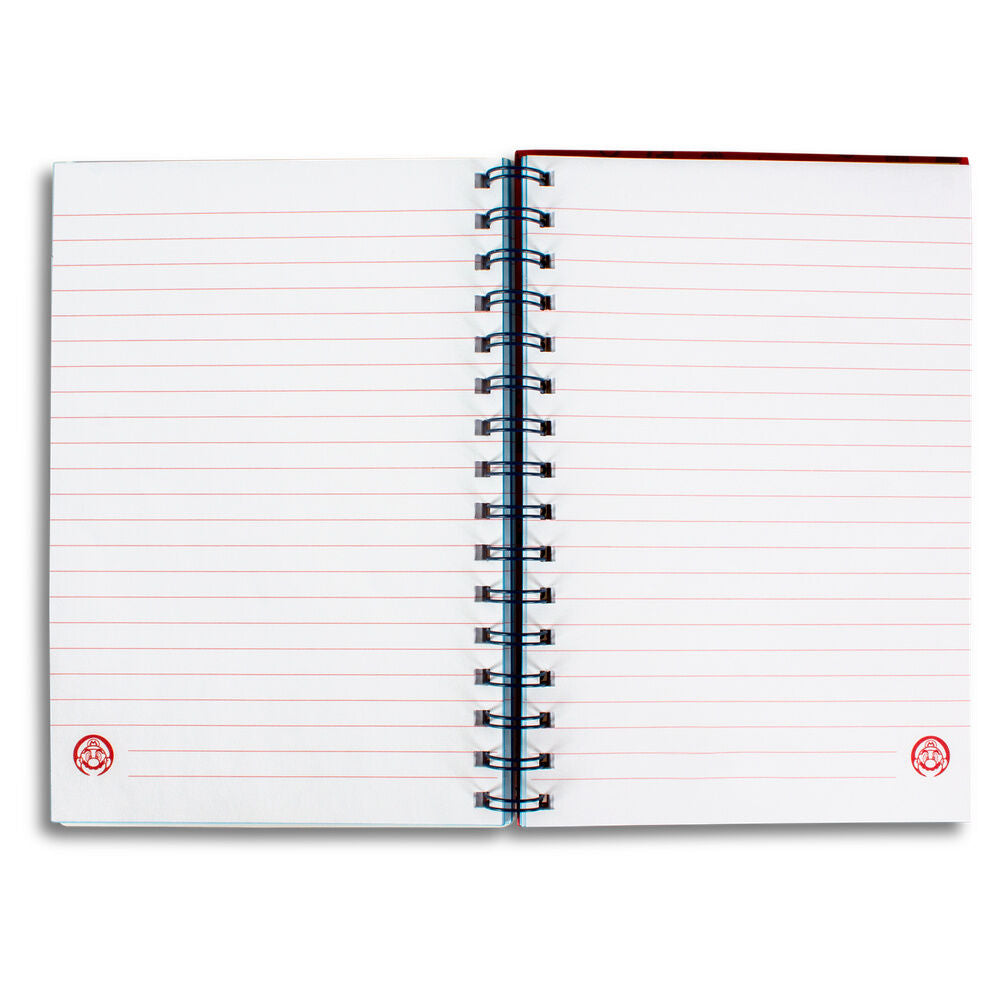 Cuaderno lenticular de espiral Super Mario Bros con Mario y monedas - 3