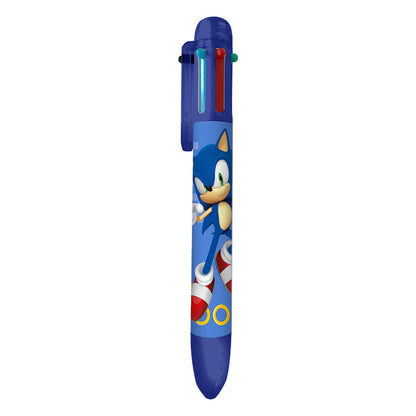 Bolígrafo de 6 colores azul con diseño de Sonic the Hedgehog - 2