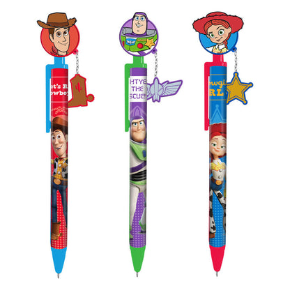 Bolígrafos Toy Story con topper y charm de Woody, Buzz Lightyear y Jessie - 2