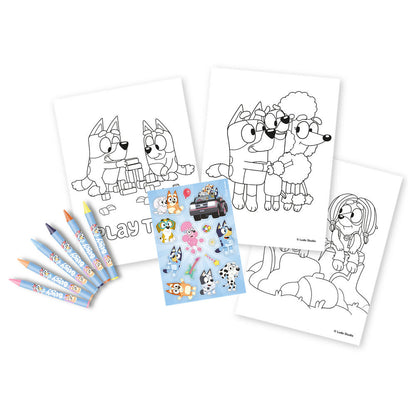Set de colorear Bluey con dibujos, pegatinas y pinturas - 4