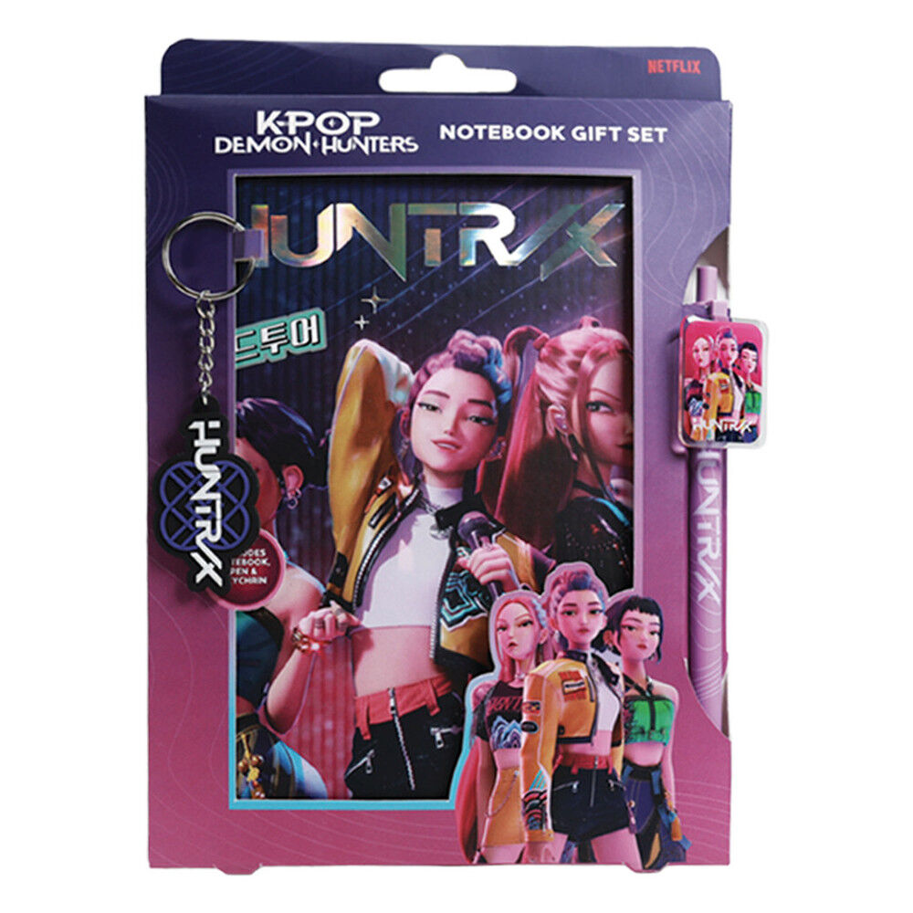 Set de cuaderno, bolígrafo y llavero KPop Demon Hunters HUNTR/X - 3