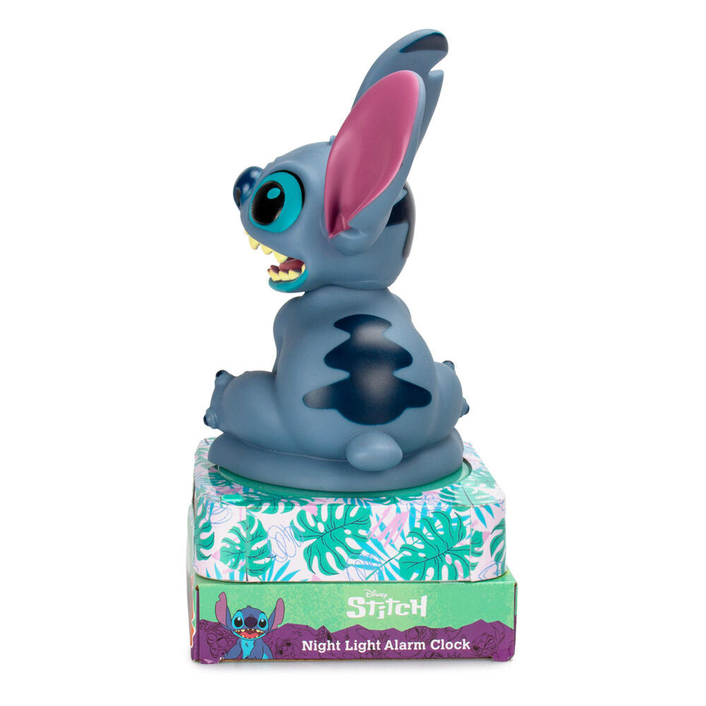 Lámpara despertador 3D de Stitch Disney con reloj digital - 4