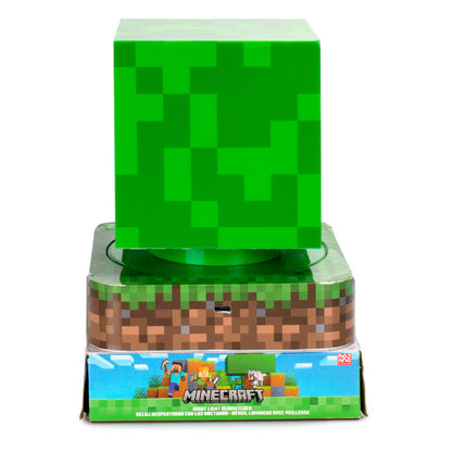 Lámpara despertador 3D verde de Minecraft con diseño de Creeper - 4