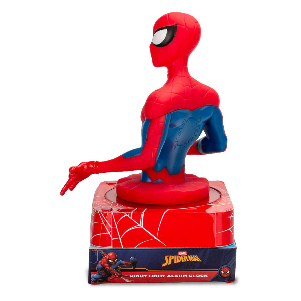 Lámpara despertador 3D de Spider-Man Marvel en rojo y azul - 4