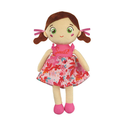Muñeca de tela Clementoni Pink Lily con vestido floral rosa