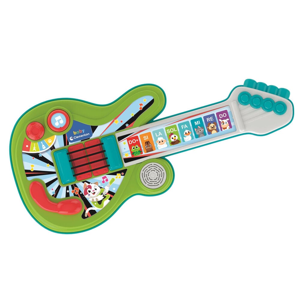 Guitarra infantil Clementoni Baby Animal verde