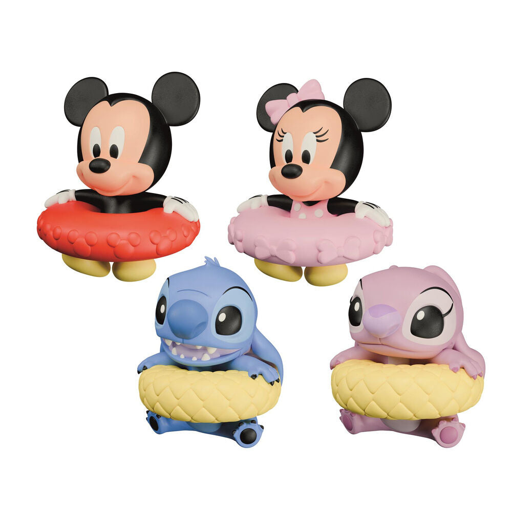 Juguetes de baño Disney con Mickey, Minnie, Stitch y Angel
