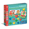 Juego Clementoni El tren de las formas Montessori con piezas de colores