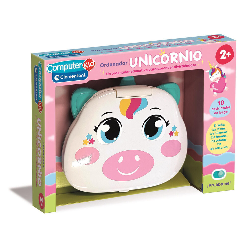 Ordenador educativo Clementoni con diseño de unicornio