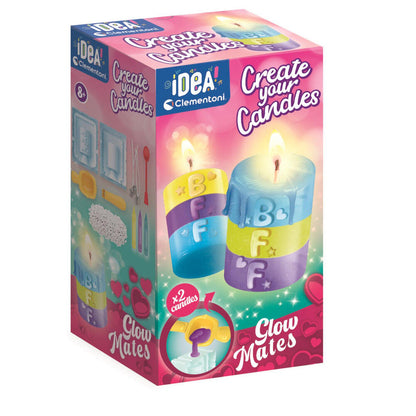 Kit Clementoni Glowmates para crear dos velas artesanales