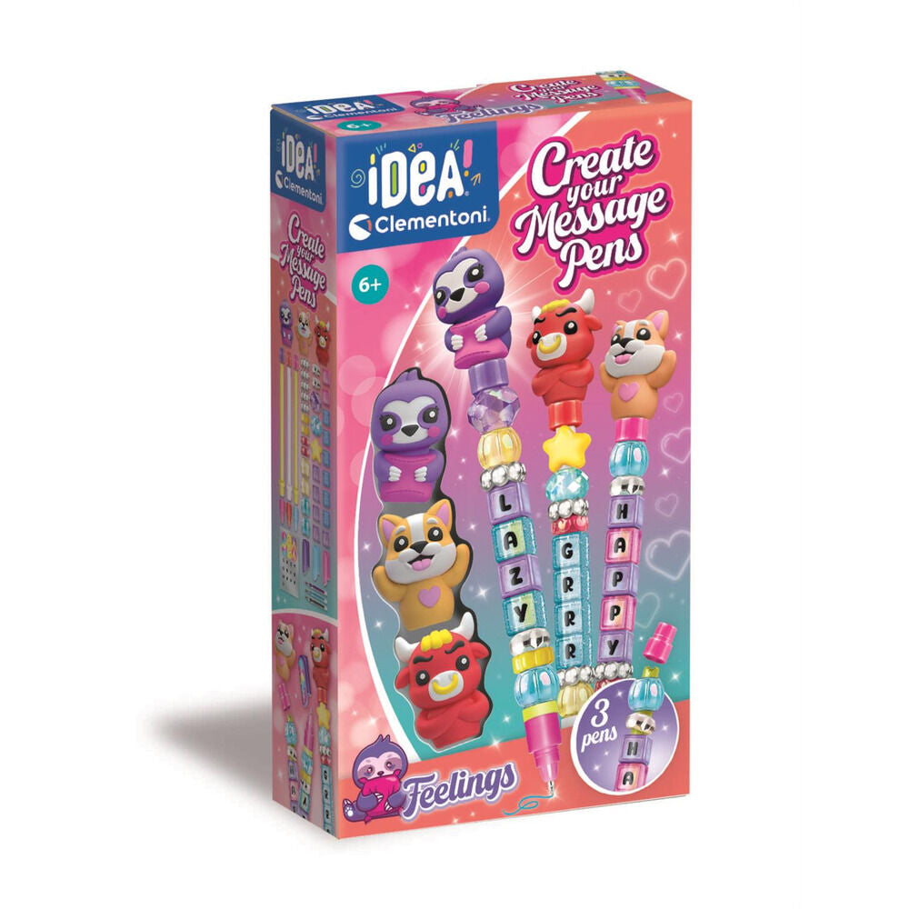 Kit Clementoni Feelings para crear y personalizar 3 bolígrafos