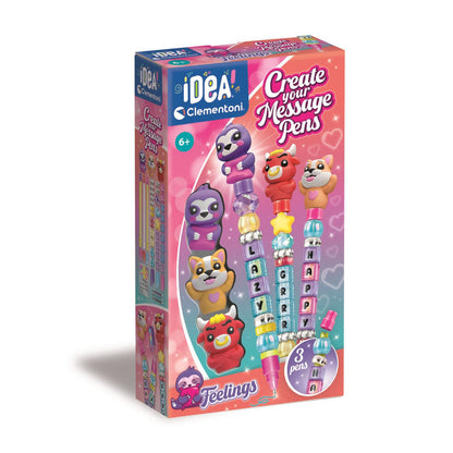 Kit Clementoni Feelings para crear y personalizar 3 bolígrafos