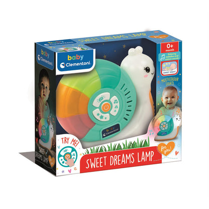 Lámpara infantil Clementoni con forma de caracol y botones de luz y sonidos - 2