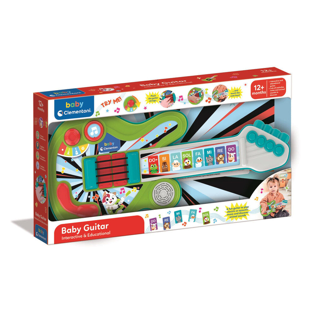 Guitarra infantil Clementoni Baby Animal verde - 2