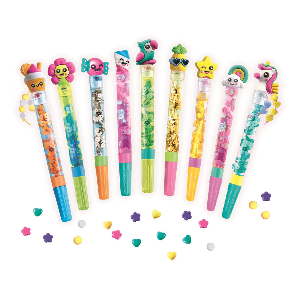 Kit Clementoni Create Your Pens para montar y decorar tres bolígrafos - 2