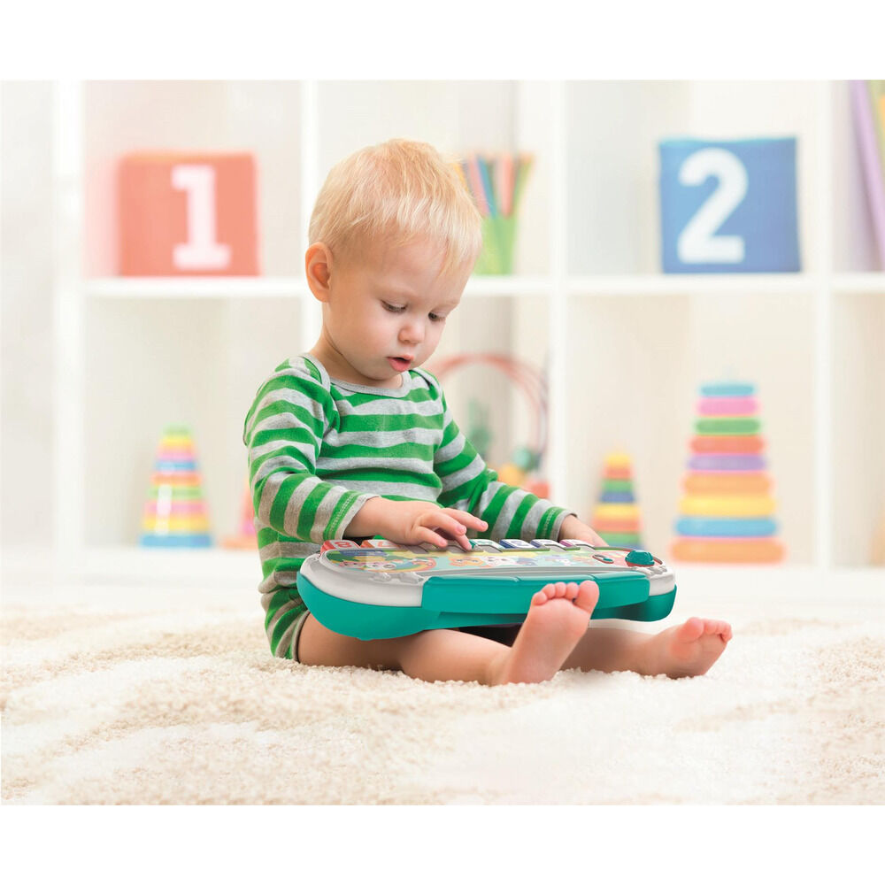 Piano infantil Clementoni Baby Animal con teclas de colores y dibujos de animales - 3