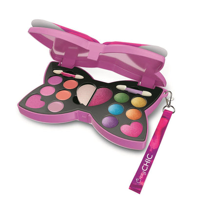 Set de maquillaje Clementoni Crazy Chic Ribbon Ready con estuche de lazo holográfico - 3
