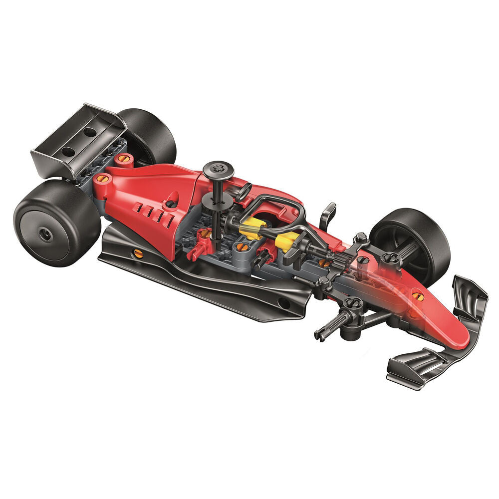 Kit Clementoni Laboratorio de Mecánica para construir un coche de carreras rojo - 3