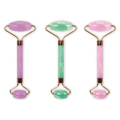 Kit Clementoni Crazy Chic con rodillo facial rosa y piedra gua sha - 4