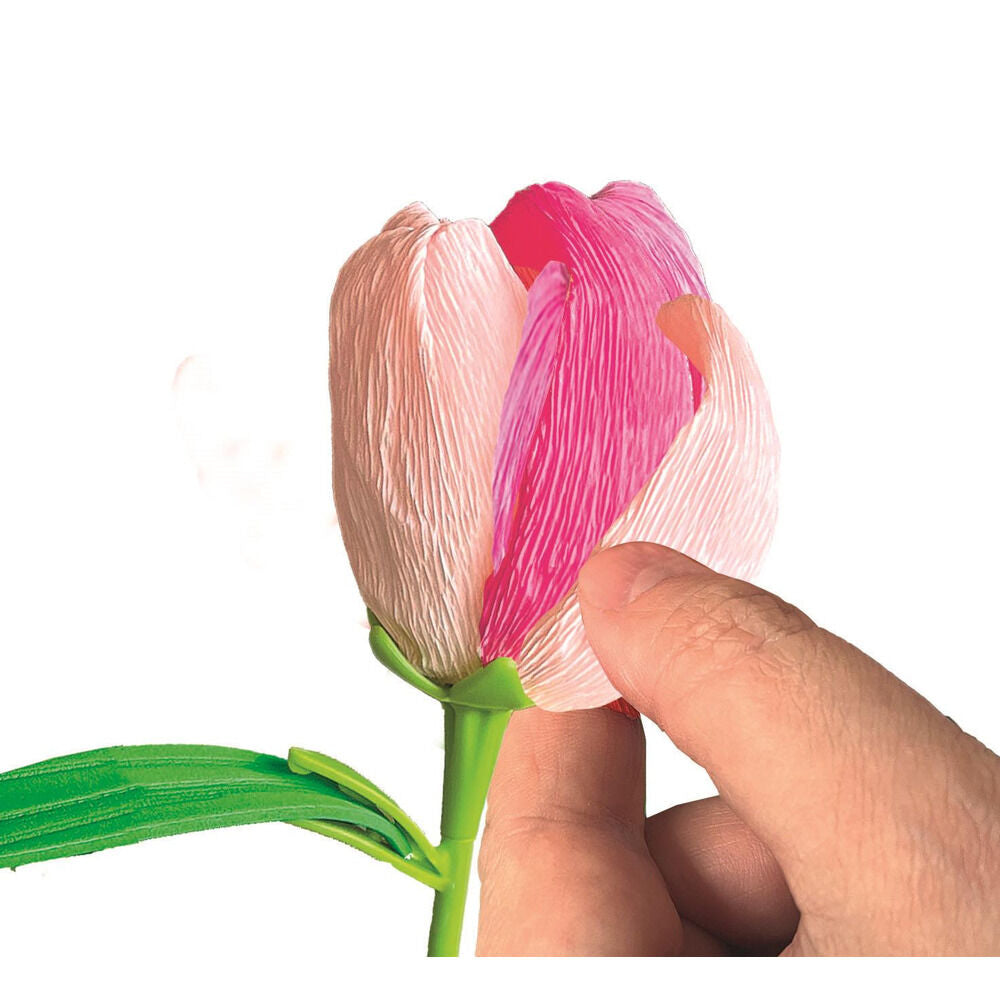 Kit Clementoni Create Your Flowers para montar y personalizar dos tulipanes - 4