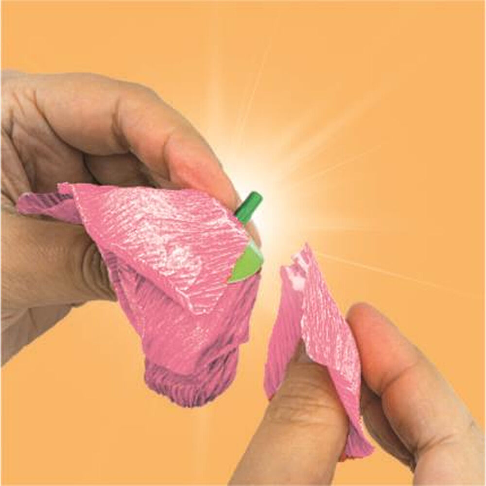 Kit Clementoni Create Your Flowers para crear dos anémonas de papel crepé - 4