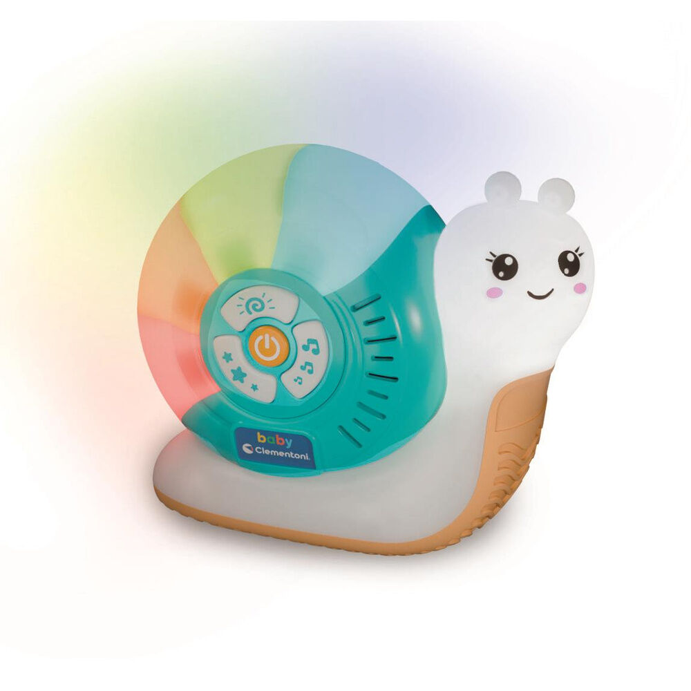 Lámpara infantil Clementoni con forma de caracol y botones de luz y sonidos - 5