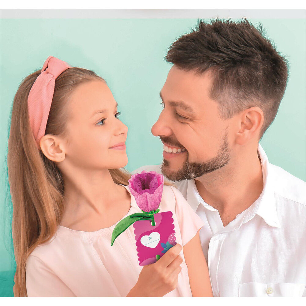 Kit Clementoni Create Your Flowers para montar y personalizar dos tulipanes - 5