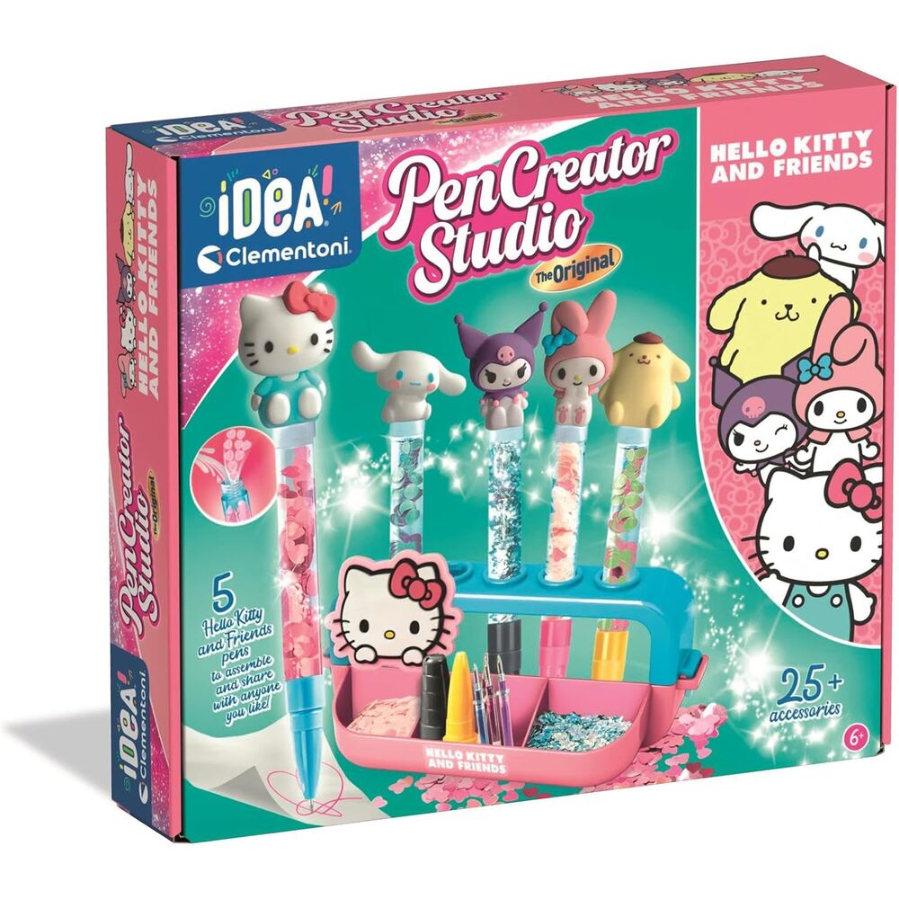 Laboratorio Clementoni Pen Creator Studio de Hello Kitty con 5 bolígrafos y accesorios