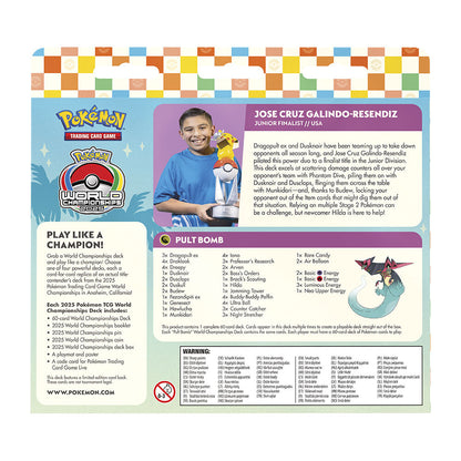 World Championships Deck 2025 de Pokémon en inglés, cuatro variantes - 2