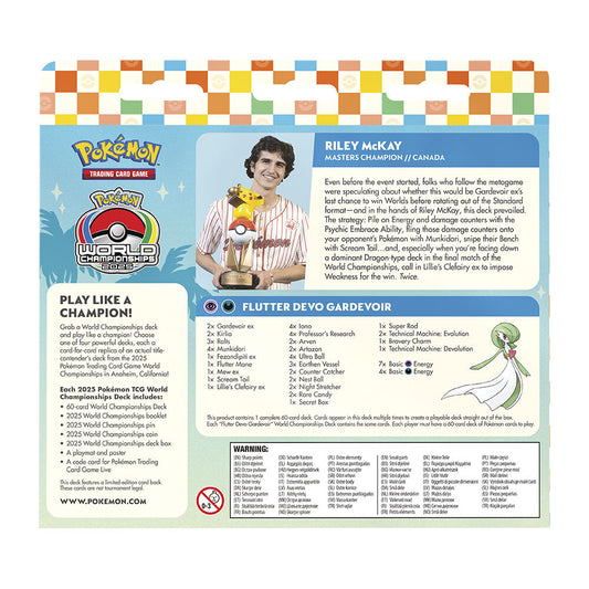 World Championships Deck 2025 de Pokémon en inglés, cuatro variantes - 6