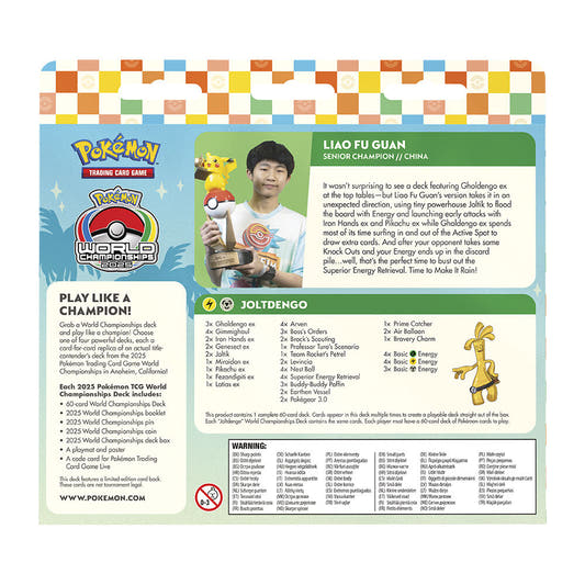World Championships Deck 2025 de Pokémon en inglés, cuatro variantes - 8