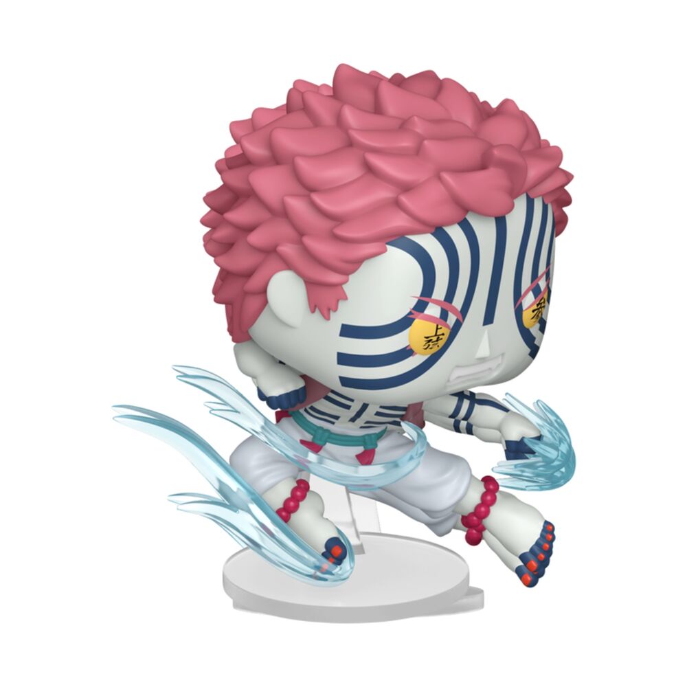 Figura Funko POP! de Akaza de Demon Slayer con efectos azules