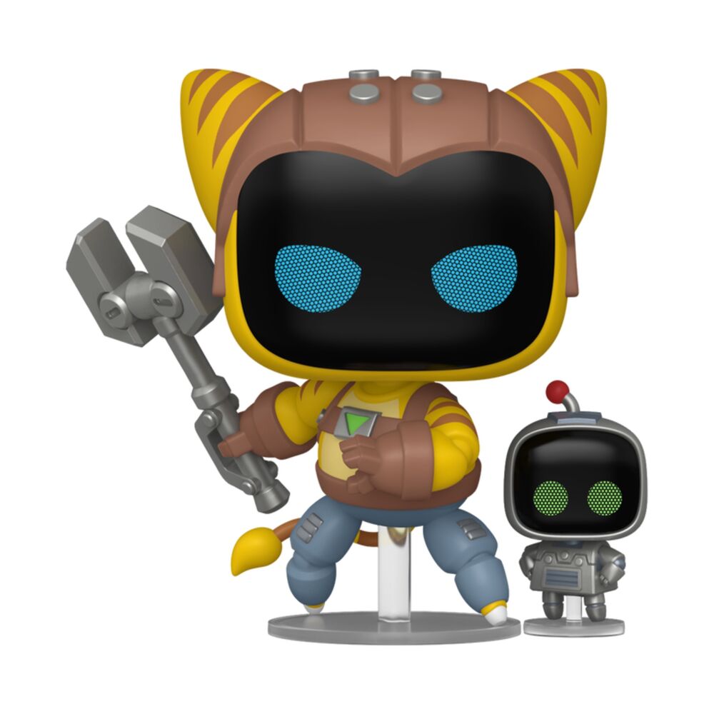 Figura Funko POP! de Astro Bot mecánico junto a Buddy