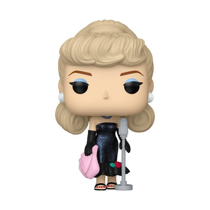 Figura Funko POP! de Barbie con vestido negro y micrófono
