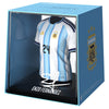 Figura mini de camiseta argentina Enzo Fernández 24 en caja azul