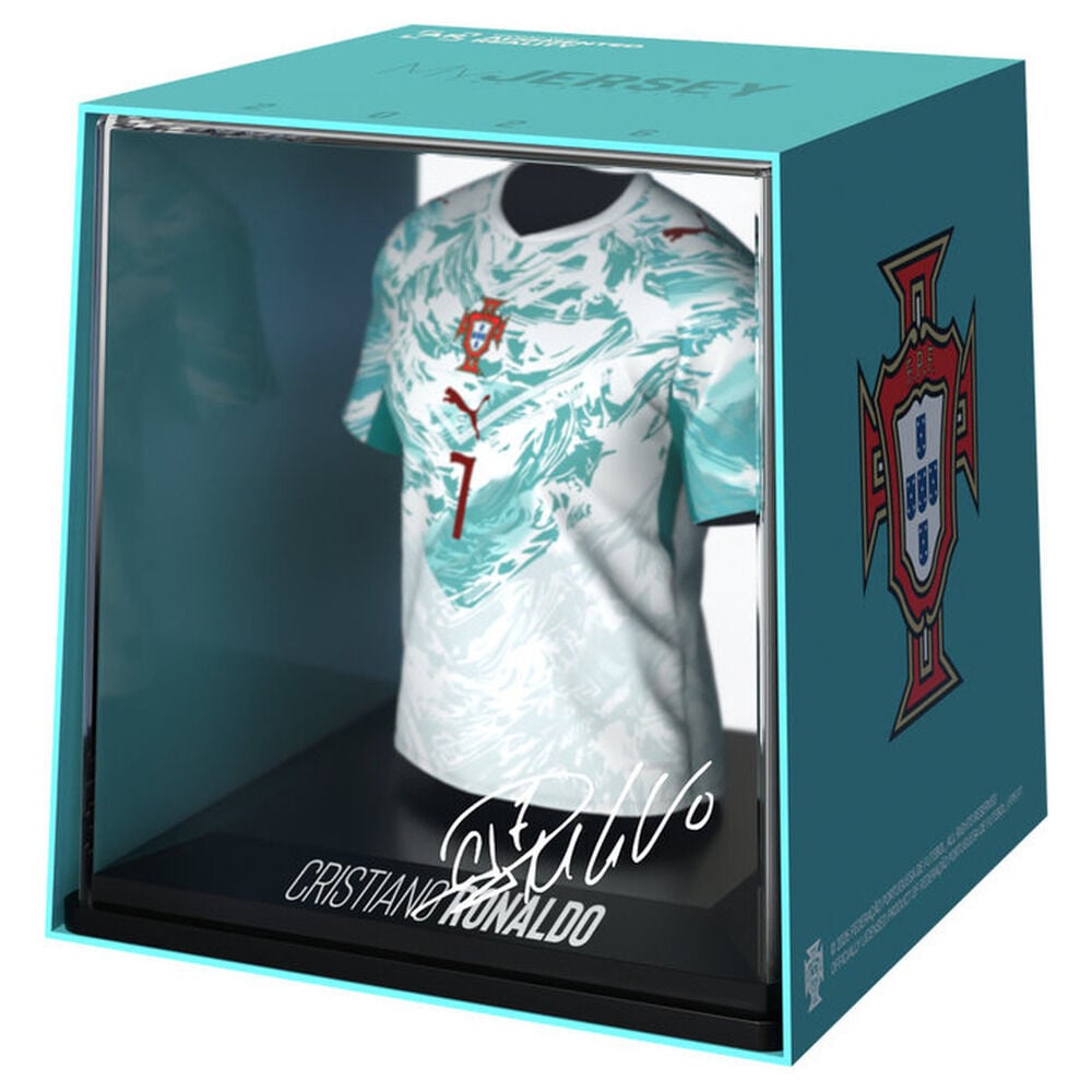 Figura mini de la camiseta de Portugal de Cristiano Ronaldo con dorsal 7