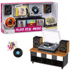 Set MGA Miniverse Real Music con tocadiscos, altavoces y vinilo en miniatura