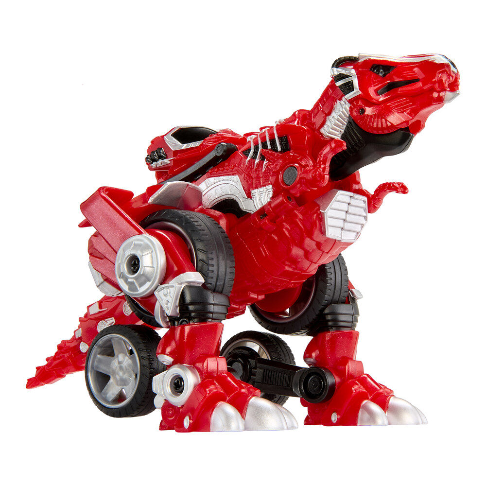Figura MGA Ajax T-Rex Armorosaurs Evolvers en rojo y blanco - 2
