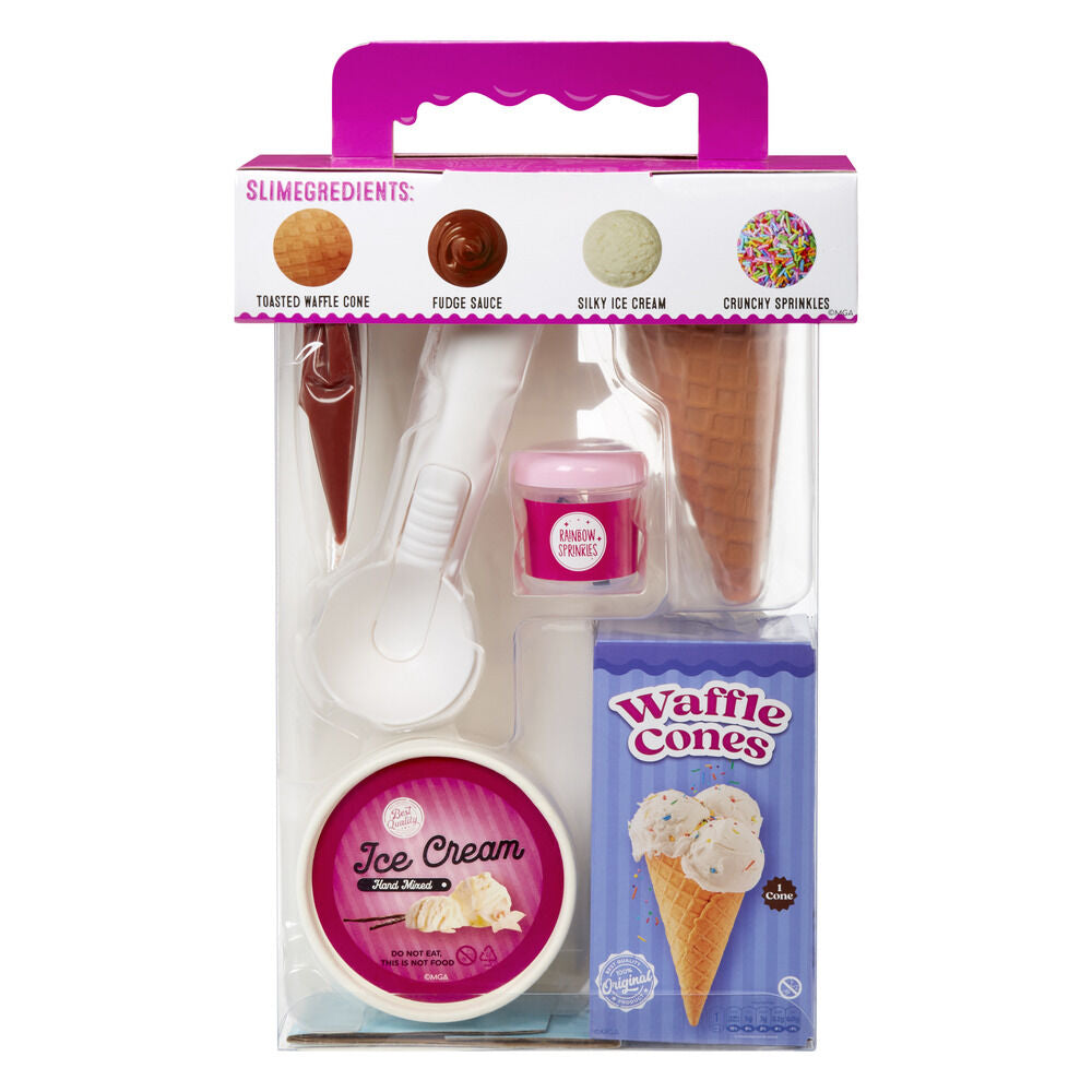 Kit MGA Slime Life para crear un helado de slime con chocolate y chispas - 2