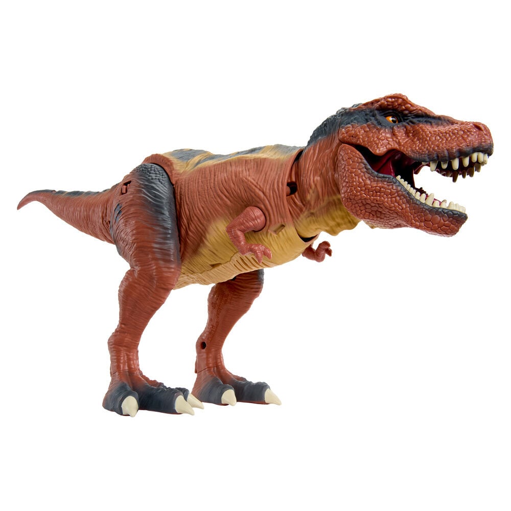 Figura MGA Armorsaurus Ajax T-Rex con armadura mecánica roja - 3