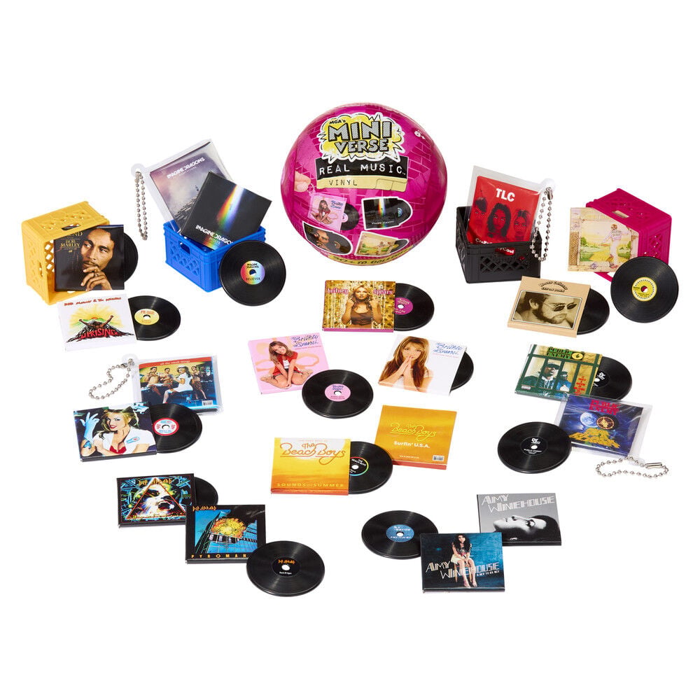 Cápsula sorpresa Miniverse Real Music con mini discos, fundas y cesta - 3