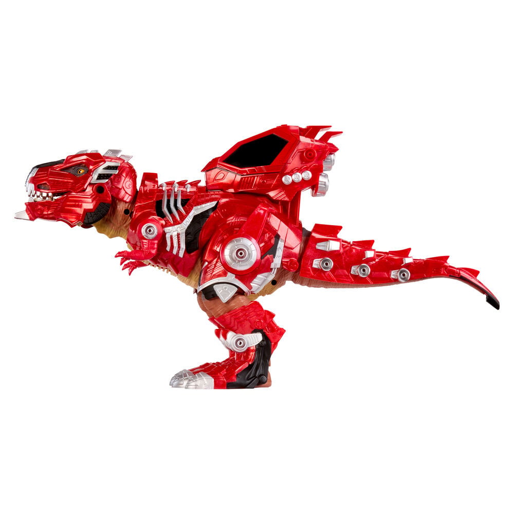 Figura MGA Armorsaurus Ajax T-Rex con armadura mecánica roja - 4
