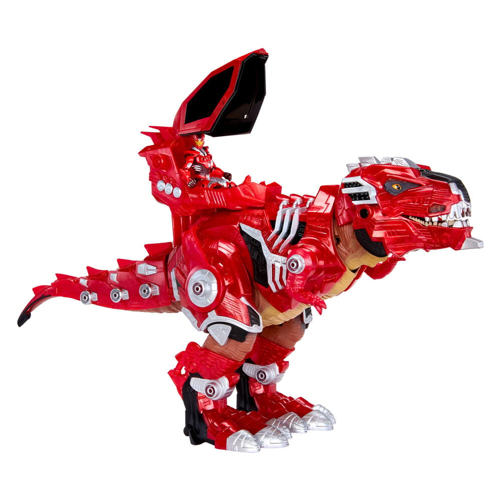 Figura MGA Armorsaurus Ajax T-Rex con armadura mecánica roja - 5
