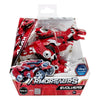 Figura MGA Ajax T-Rex Armorosaurs Evolvers en rojo y blanco