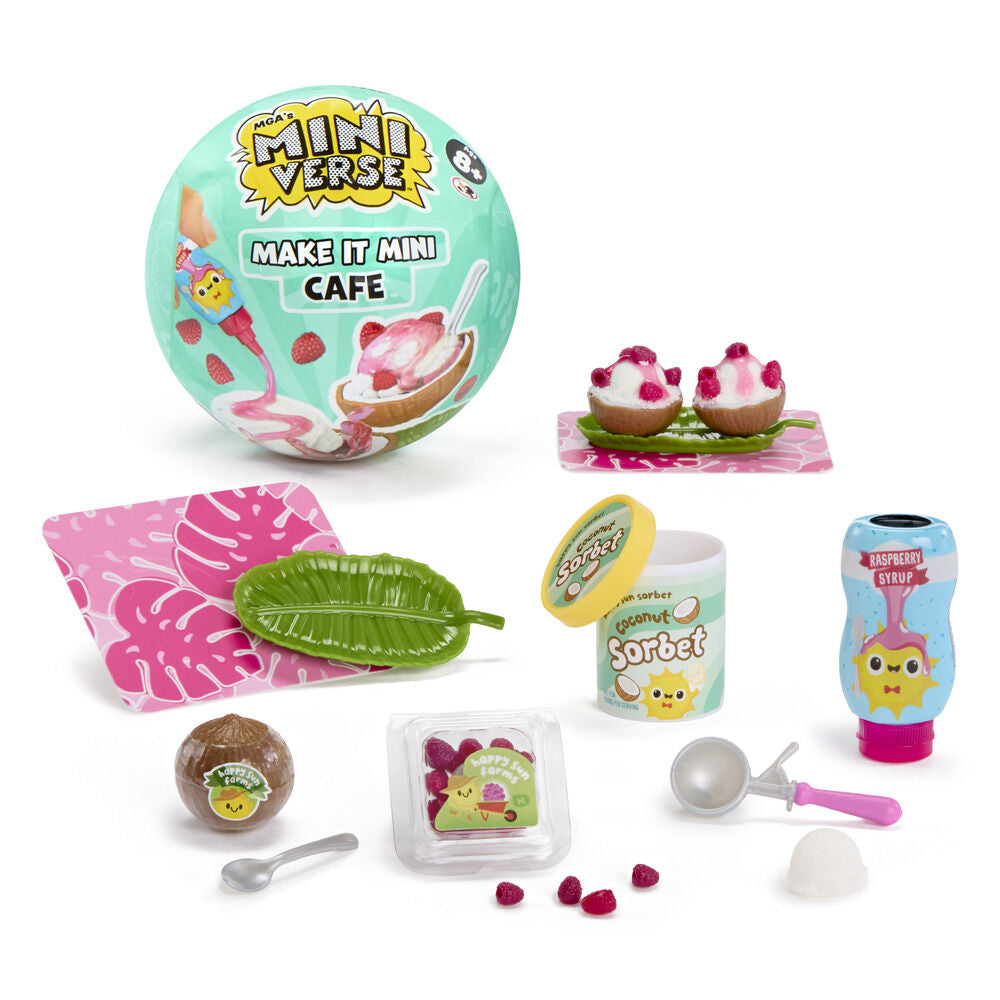 Cápsula MGA Miniverse Make It Mini Cafe Serie 6 con mini postres y accesorios