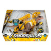 Figura Armorsaurus Blaze Yellow Raptor con armadura amarilla